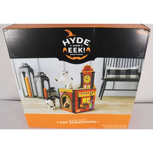NEW Hyde and Eek! Boutique Clock Tower Cat Scratcher Halloween